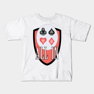 All In Poker Player Skills Kids T-Shirt